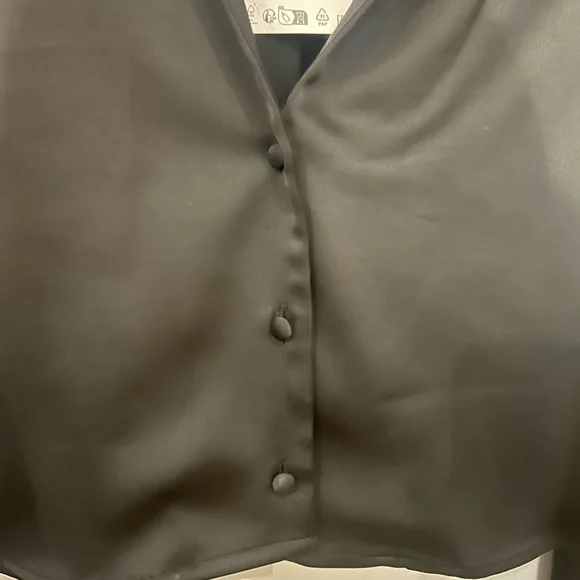 Zara Black Cropped Shirt - Picture 4 of 5